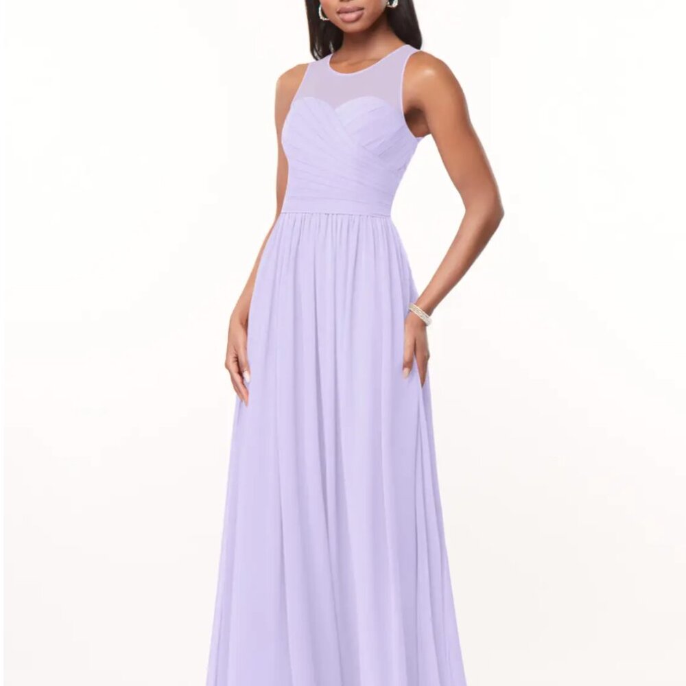Azazie Nina Lavender Maxi Bridesmaid/Formal Dress